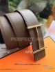 Perfect Replica Hermes Clay Brown Belt Black Back Diamonds Gold Buckle (4)_th.jpg